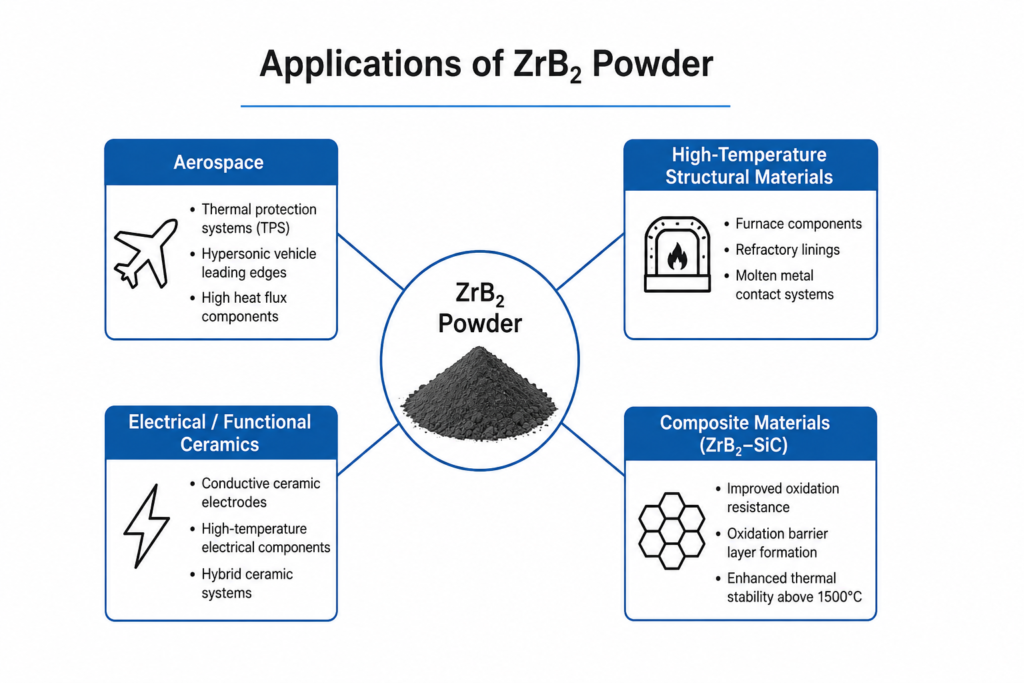 Applications of Zirconium Boride powder