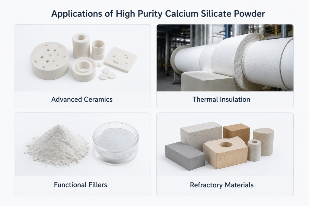 Applications of High Purity Calcium Silicate Powder-ULPMAT