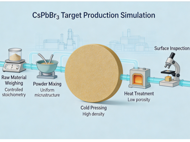 CsPbBr3 sputtering target customization process from material composition design to target preparation-ULPMAT