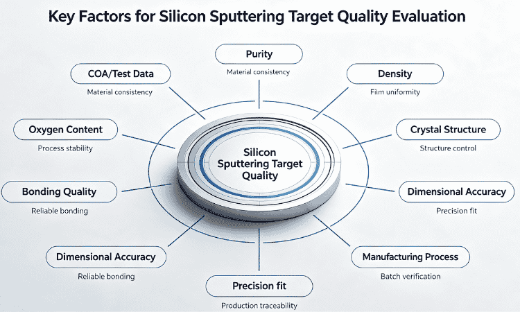Factors influencing silicon target quality