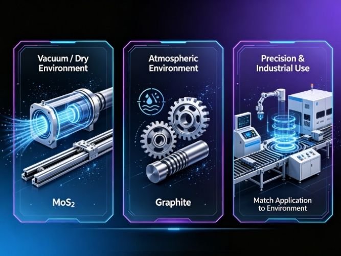 MoS₂ Applications in vacuum lubrication, dry environments, precision mechanisms, and industrial systems | ULPMAT