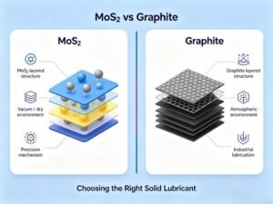 Comparaison entre le MoS₂ et le graphite pour le choix d'un lubrifiant solide destiné aux applications sous vide et industrielles | ULPMAT