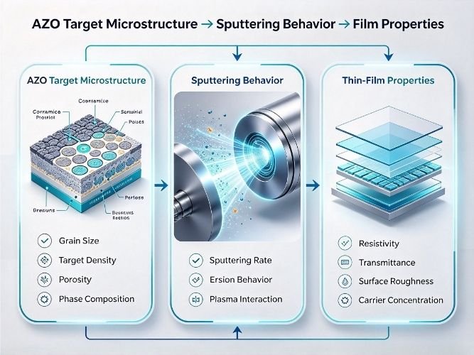 AZO Materials Processing Chain: From Composition and Target Microstructure to Thin-Film Performance | ULPMAT