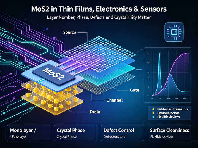 MoS2 Applications in thin films, electronics, sensors, and two-dimensional materials by ULPMAT