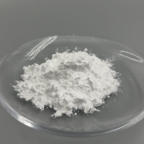 High-purity lithium niobate (LiNbO₃) powder for optoelectronics and ceramic applications, showing fine granules suitable for sintered ceramics, optical devices, and advanced photonic components