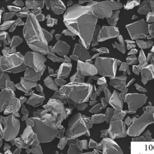 SEM morphology of Alpha Silicon Carbide powder for abrasive applications