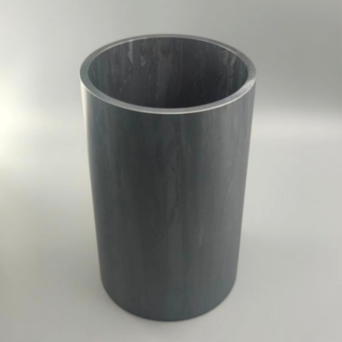 Precision machined Silicon Rotary Target showing microstructure and surface quality for sputtering use